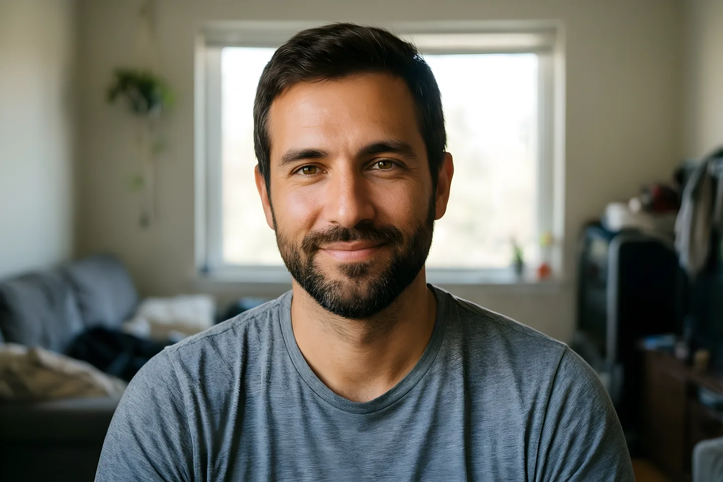 casual source — synthetic headshot sequence