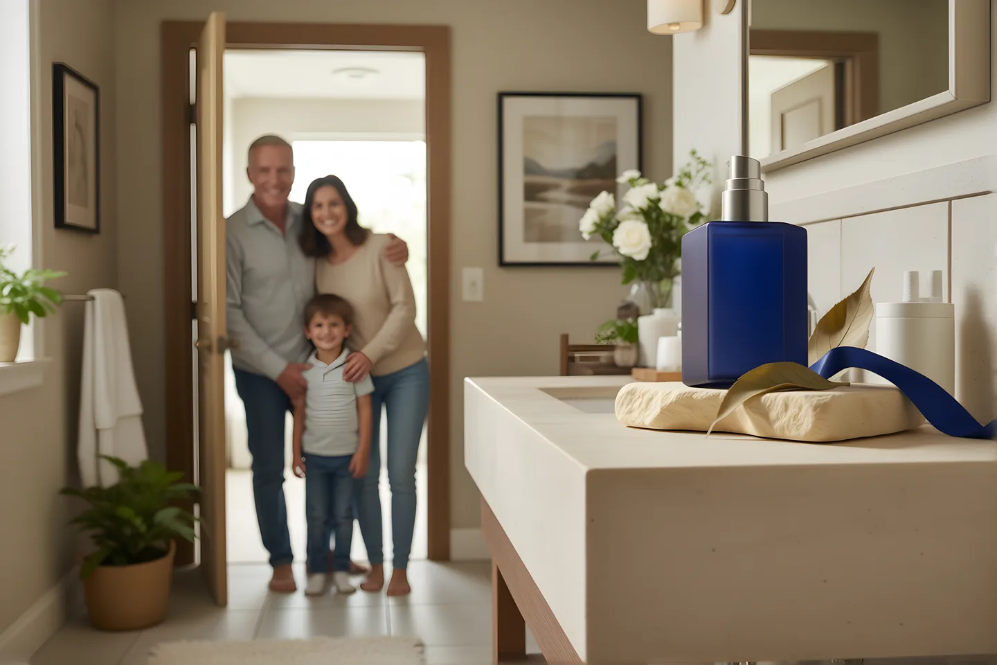 home family — synthetic product-placement sequence
