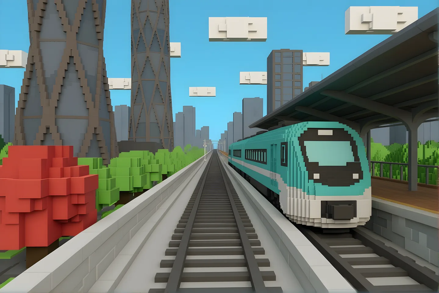 voxel — synthetic restyle sequence