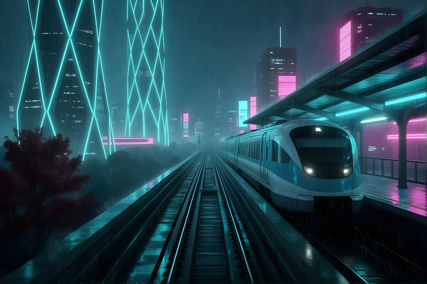 cyberpunk — synthetic restyle sequence