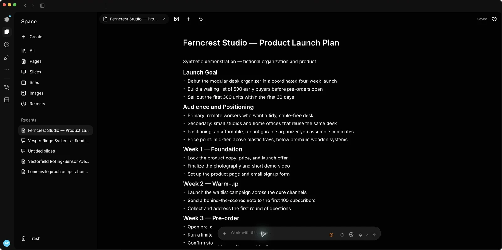 Bridge desktop demonstration for Keep your desktop workspace current