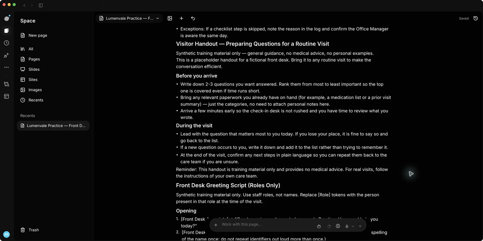 Another captured Pages & Slides view